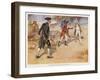 Hastings V Francis Warren Hastings Wounds His Opponent Philip Francis in India-A.d. Mccormick-Framed Art Print