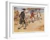 Hastings V Francis Warren Hastings Wounds His Opponent Philip Francis in India-A.d. Mccormick-Framed Art Print