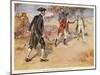 Hastings V Francis Warren Hastings Wounds His Opponent Philip Francis in India-A.d. Mccormick-Mounted Art Print