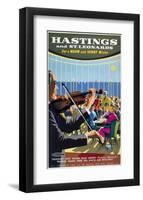 Hastings Violin Player-null-Framed Art Print