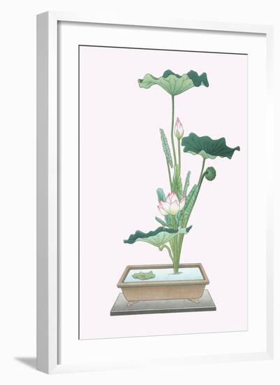 Hasu (Lotus) In Sunabachi-Josiah Conder-Framed Art Print