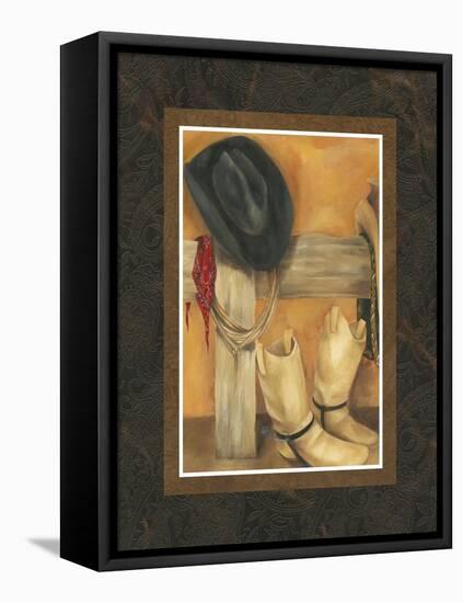 Hat and Boots-Jennifer Goldberger-Framed Stretched Canvas