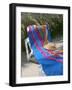 Hat and Towel on Lounge Chair, Aruba, Caribbean-Lisa S. Engelbrecht-Framed Photographic Print