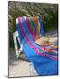 Hat and Towel on Lounge Chair, Aruba, Caribbean-Lisa S. Engelbrecht-Mounted Photographic Print