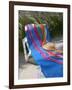 Hat and Towel on Lounge Chair, Aruba, Caribbean-Lisa S. Engelbrecht-Framed Photographic Print