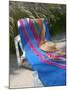 Hat and Towel on Lounge Chair, Aruba, Caribbean-Lisa S. Engelbrecht-Mounted Photographic Print