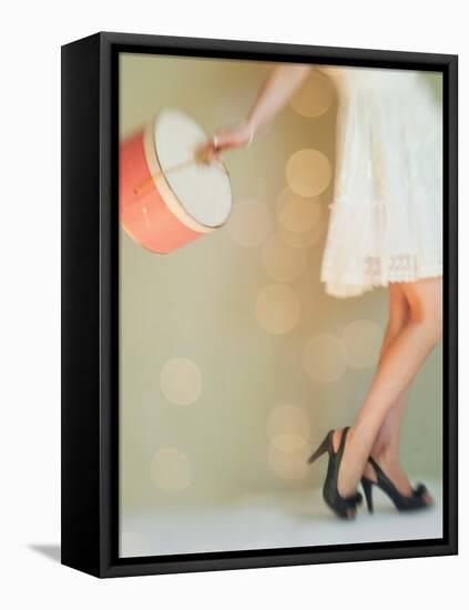 Hat Box Girl 1-Mandy Lynne-Framed Stretched Canvas