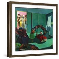 "Hat Bridge", January 25, 1958-Thornton Utz-Framed Giclee Print