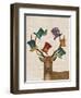 Hat Collector Deer-Fab Funky-Framed Art Print