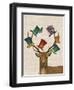 Hat Collector Deer-Fab Funky-Framed Art Print