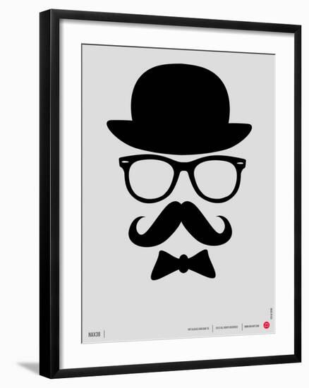 Hat, Glasses, and Bow Tie Poster I-NaxArt-Framed Art Print