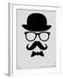 Hat, Glasses, and Bow Tie Poster I-NaxArt-Framed Art Print