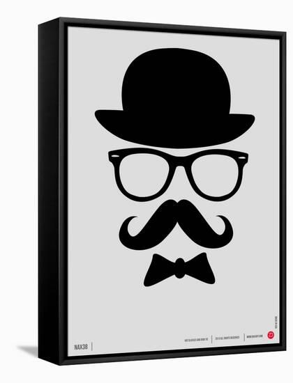 Hat, Glasses, and Bow Tie Poster I-NaxArt-Framed Stretched Canvas