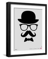 Hat, Glasses, and Bow Tie Poster I-NaxArt-Framed Art Print