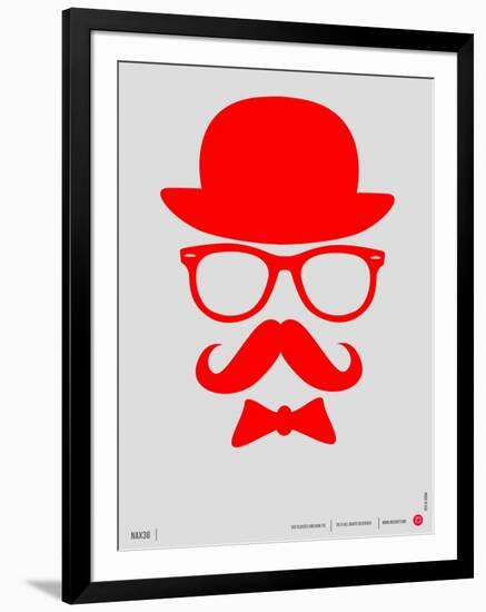 Hat, Glasses, and Bow Tie Poster II-NaxArt-Framed Art Print