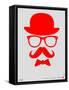 Hat, Glasses, and Bow Tie Poster II-NaxArt-Framed Stretched Canvas