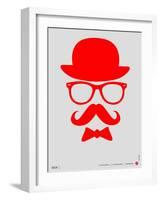 Hat, Glasses, and Bow Tie Poster II-NaxArt-Framed Art Print