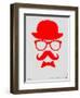 Hat, Glasses, and Bow Tie Poster II-NaxArt-Framed Art Print