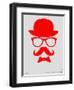 Hat, Glasses, and Bow Tie Poster II-NaxArt-Framed Art Print