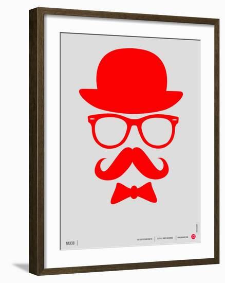 Hat, Glasses, and Bow Tie Poster II-NaxArt-Framed Art Print