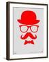 Hat, Glasses, and Bow Tie Poster II-NaxArt-Framed Art Print