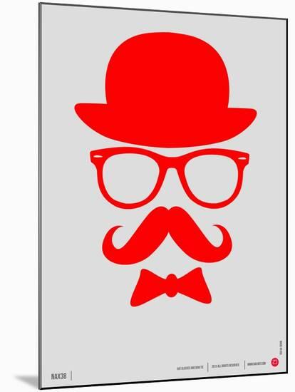 Hat, Glasses, and Bow Tie Poster II-NaxArt-Mounted Art Print