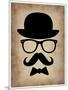 Hat Glasses and Mustache 1-NaxArt-Mounted Art Print