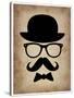 Hat Glasses and Mustache 1-NaxArt-Stretched Canvas