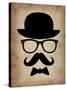 Hat Glasses and Mustache 1-NaxArt-Stretched Canvas