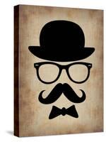 Hat Glasses and Mustache 1-NaxArt-Stretched Canvas