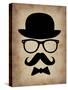 Hat Glasses and Mustache 1-NaxArt-Stretched Canvas
