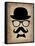 Hat Glasses and Mustache 1-NaxArt-Framed Stretched Canvas