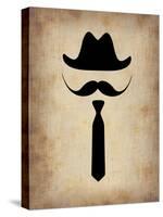 Hat Glasses and Mustache 2-NaxArt-Stretched Canvas