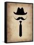 Hat Glasses and Mustache 2-NaxArt-Framed Stretched Canvas