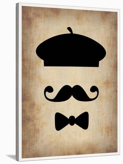 Hat Glasses and Mustache 3-NaxArt-Stretched Canvas