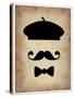 Hat Glasses and Mustache 3-NaxArt-Stretched Canvas