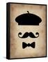 Hat Glasses and Mustache 3-NaxArt-Framed Stretched Canvas