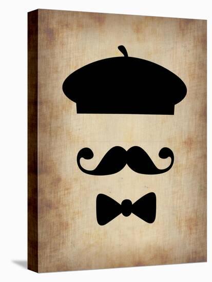 Hat Glasses and Mustache 3-NaxArt-Stretched Canvas