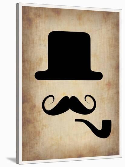 Hat Glasses and Mustache 4-NaxArt-Stretched Canvas