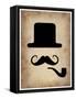Hat Glasses and Mustache 4-NaxArt-Framed Stretched Canvas