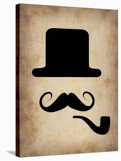 Hat Glasses and Mustache 4-NaxArt-Stretched Canvas