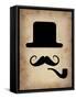 Hat Glasses and Mustache 4-NaxArt-Framed Stretched Canvas