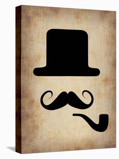 Hat Glasses and Mustache 4-NaxArt-Stretched Canvas