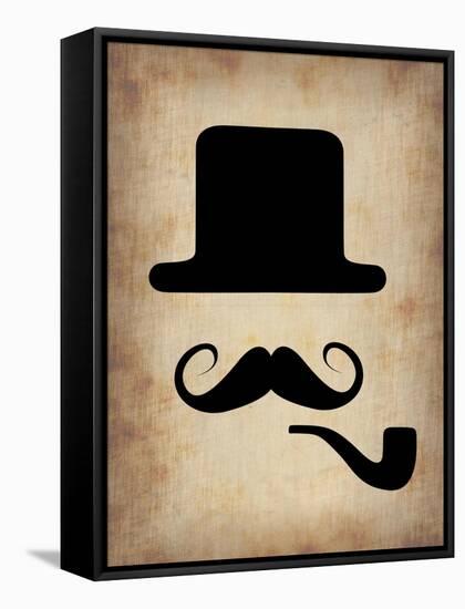 Hat Glasses and Mustache 4-NaxArt-Framed Stretched Canvas