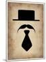 Hat Glasses and Mustache 5-NaxArt-Mounted Art Print