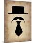 Hat Glasses and Mustache 5-NaxArt-Mounted Art Print