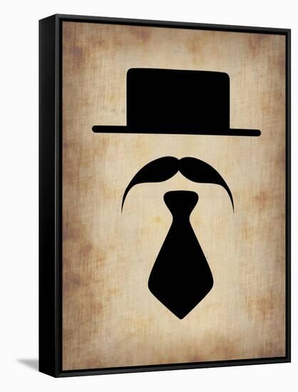Hat Glasses and Mustache 5-NaxArt-Framed Stretched Canvas