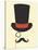 Hat Monocle and Moustache-null-Stretched Canvas