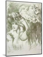 Hat Pin, First Board; Le Chapeau Epingle, Premiere Planche, C.1897-Pierre-Auguste Renoir-Mounted Giclee Print