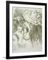 Hat Pin, First Board; Le Chapeau Epingle, Premiere Planche, C.1897-Pierre-Auguste Renoir-Framed Giclee Print